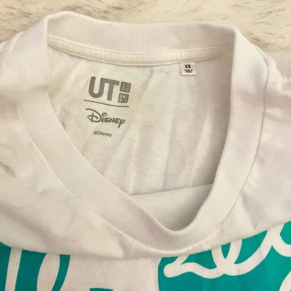 Uniqlo Disney Mickey Mouse Blue Ombré Tee Shirt Top Size XS - Image 6