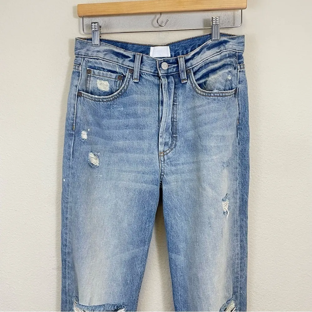 Boyish‎ Slim Straight High Rise Distressed Jeans Size 27 - Image 6