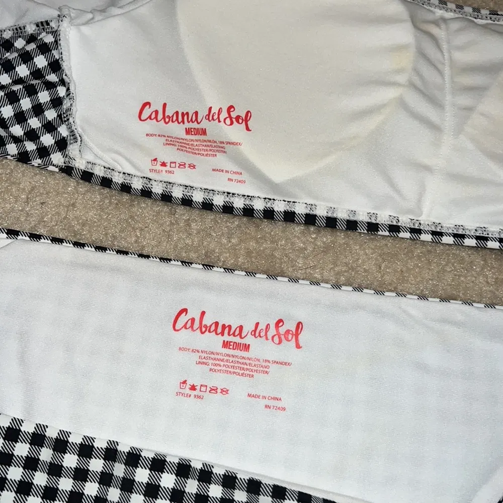 Gingham Off the Shoulder Bikini - Image 5