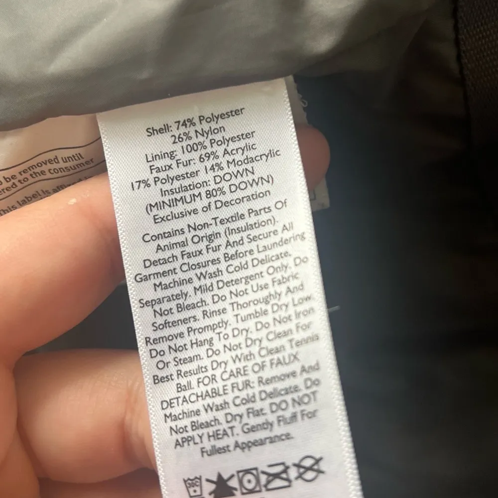 Eddie Bauer Grey Down Puffer Jacket Size XL - Image 5