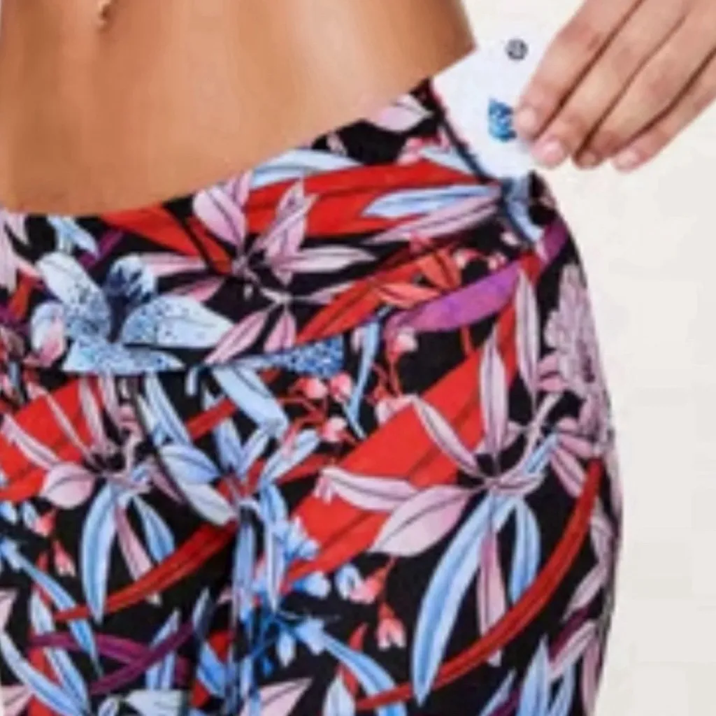 NWT Lululemon Speed Up Crop Medium Rise Tight Floral Leggings Multi New Sz 4 - Image 2