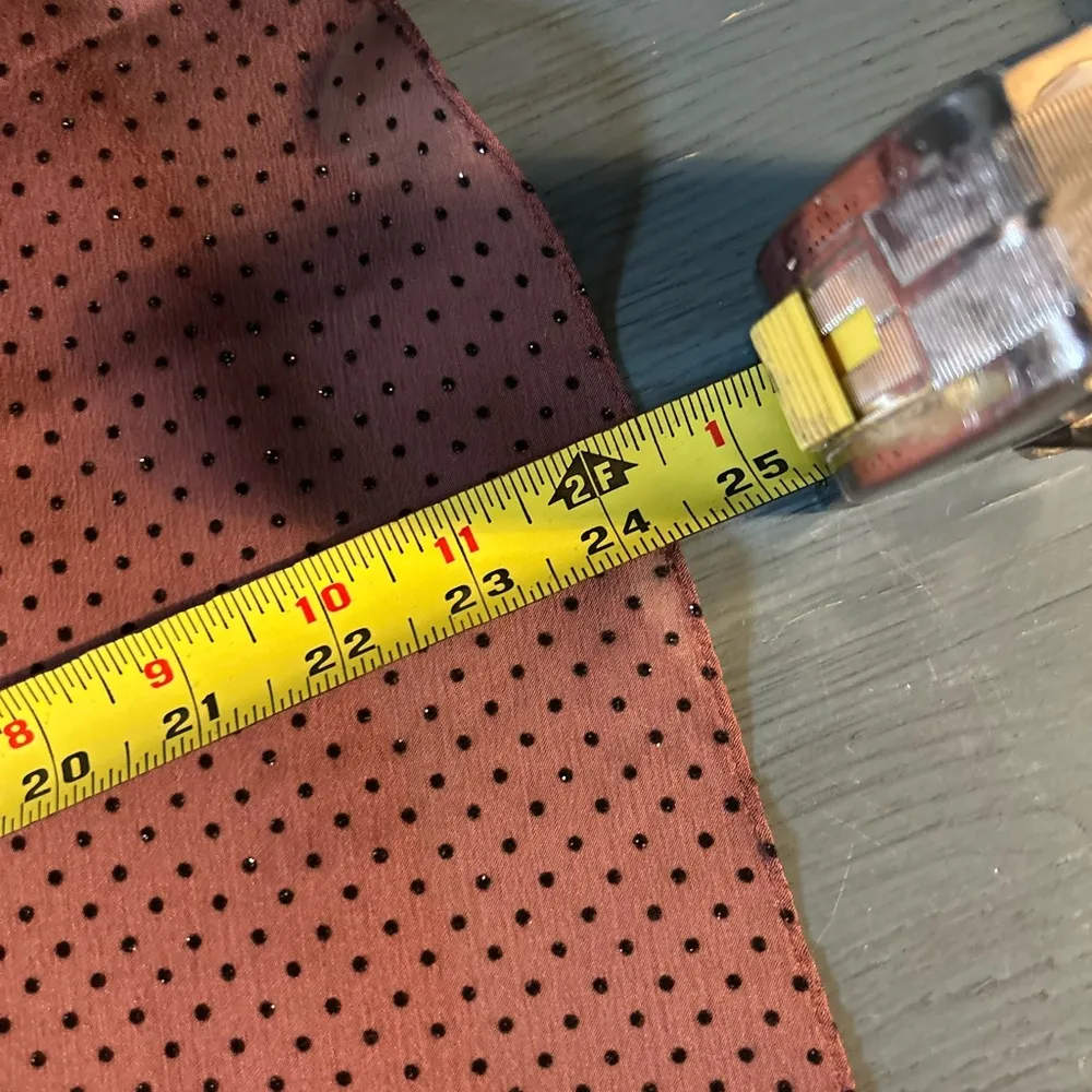 Papell Boutique Evening Maroon/Black Beaded Dress, Size 8 (Adjustable Spaghetti) - Image 11