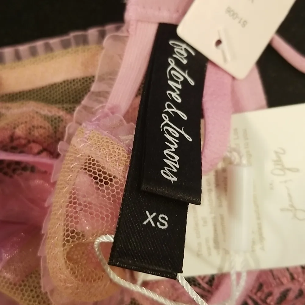 💕FOR LOVE AND LEMONS💕 Grace Bodysuit ~ Mauve Lace Medium XS NWT - Image 13