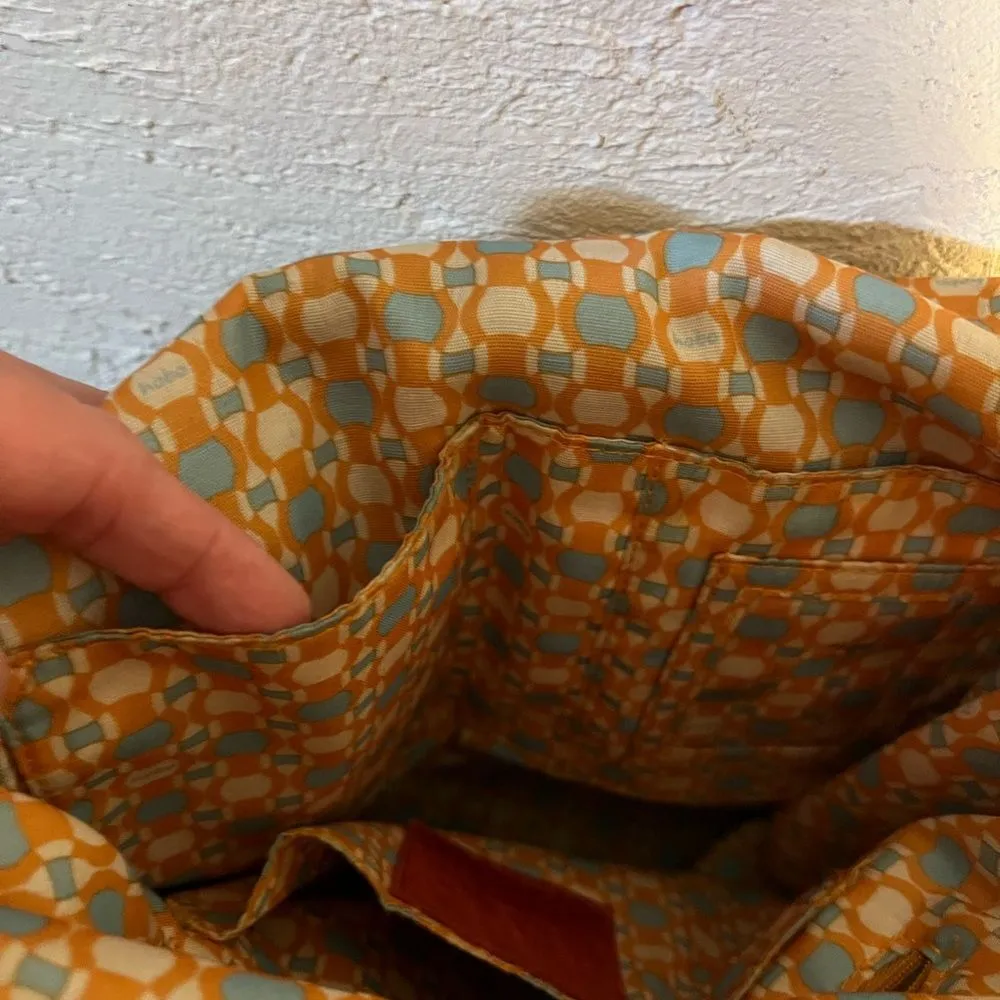 HOBO large handbag/crossbody:grey leather handbag. Gently carried - Image 13