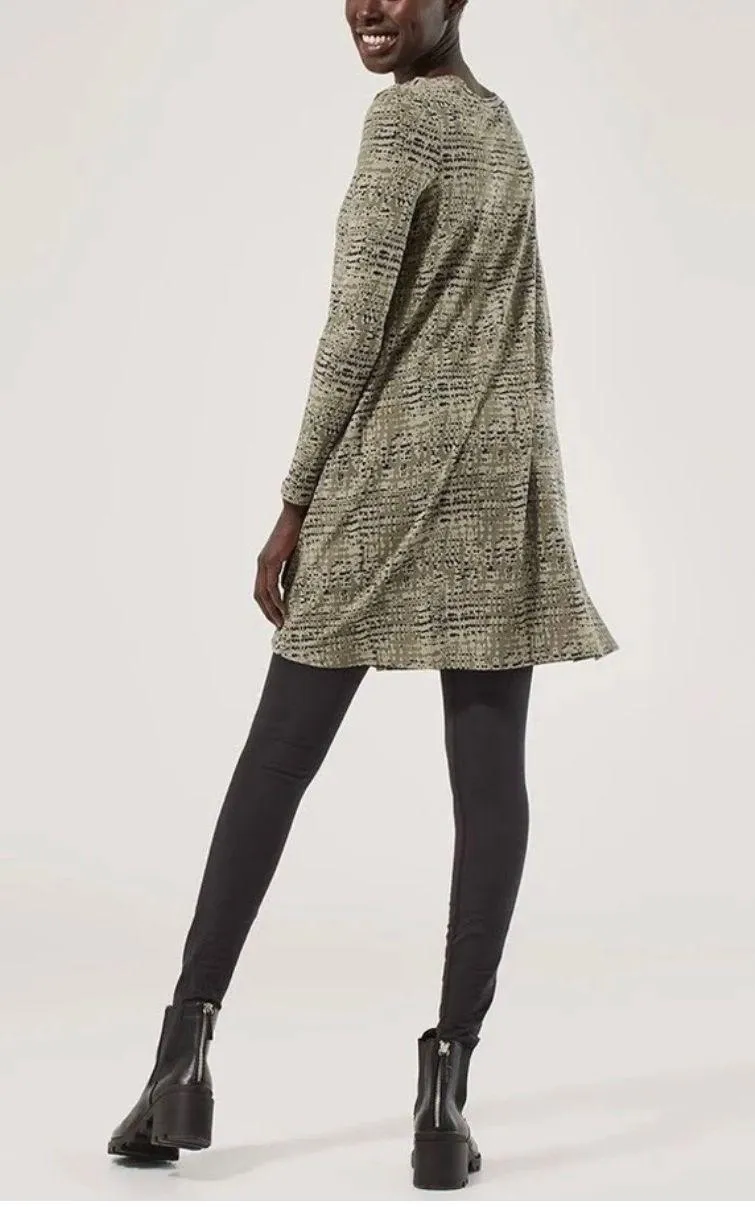 Pact Olive Green Revive Organic Cotton Swing Dress Size Small - Image 6