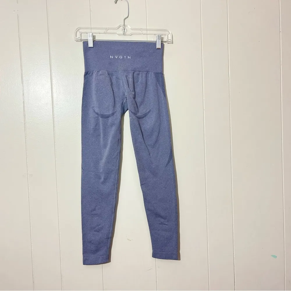 NVGTN  Gray Butt Contour Seamless Athletic Workout Leggings Women's Size S - Image 4