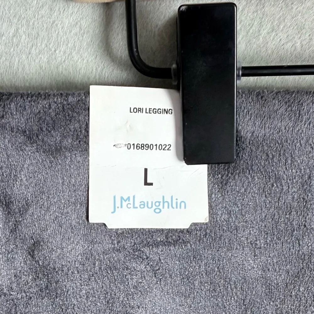 J.Mclaughlin Lori Legging Women's Ultra Soft Faux Suede Gray Size L Brand New - Image 6