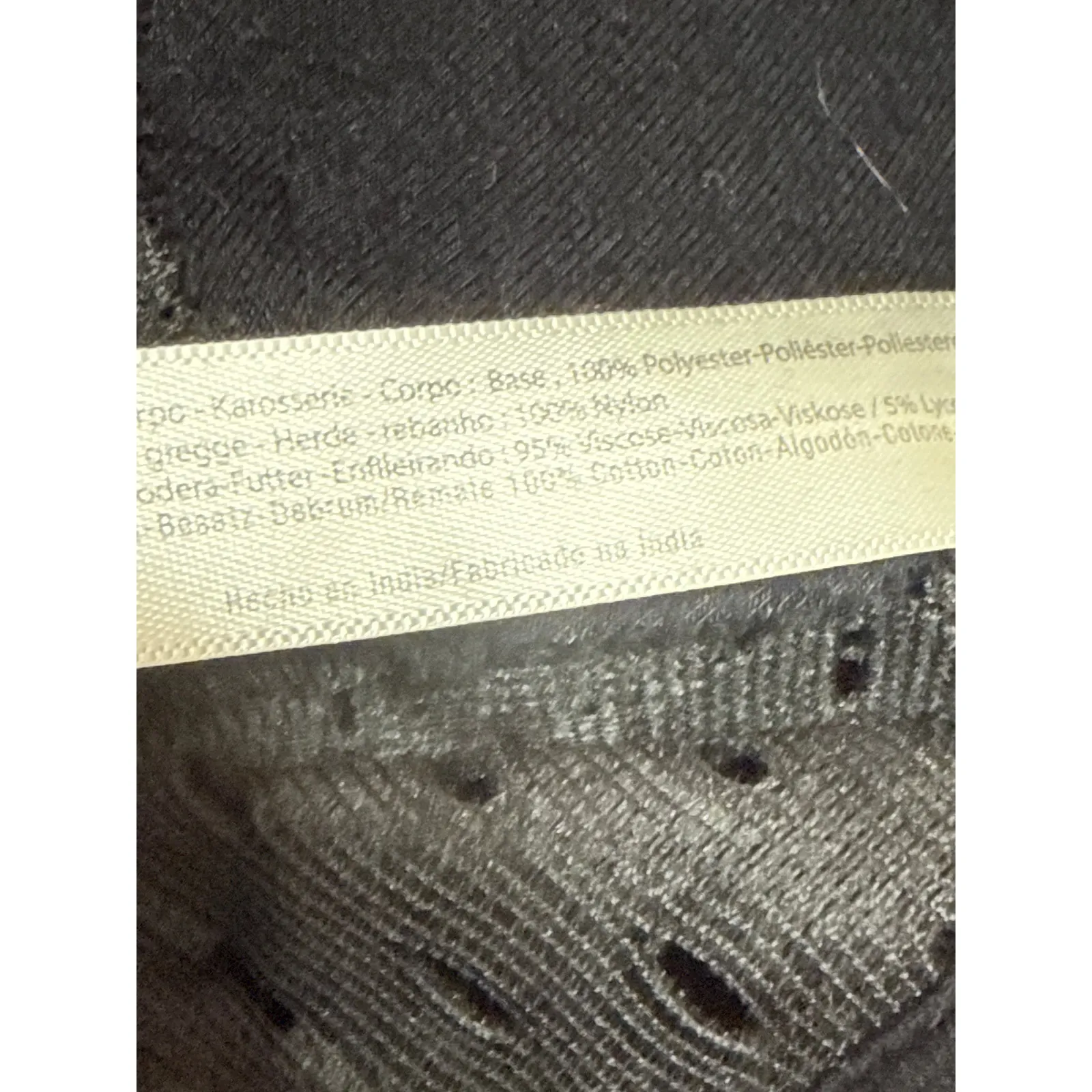 Free People Madonna Black Velvet Floral Lace Strappy Cami Bralette Top Size M - Image 5