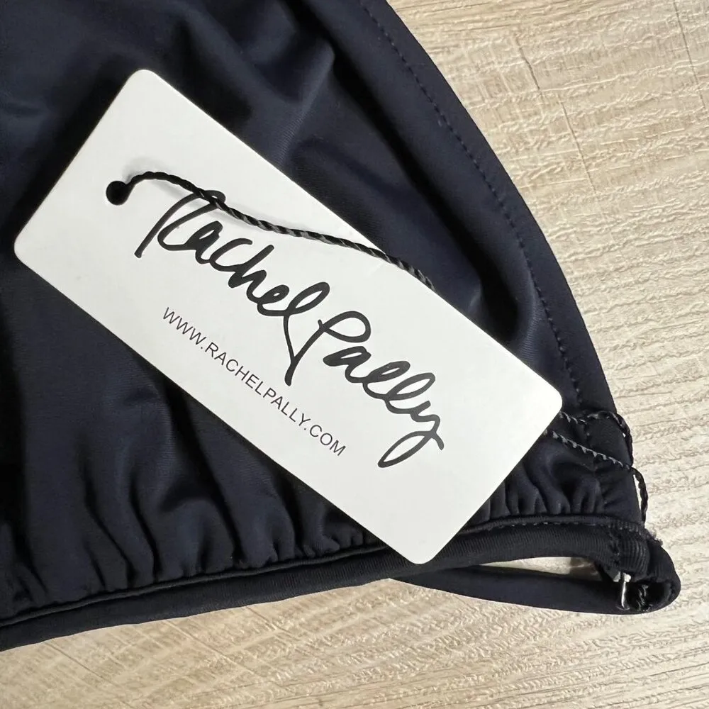 NWT Rachel Pally Tahoe Halter Bikini Swim Top‎ Black Small - Image 2