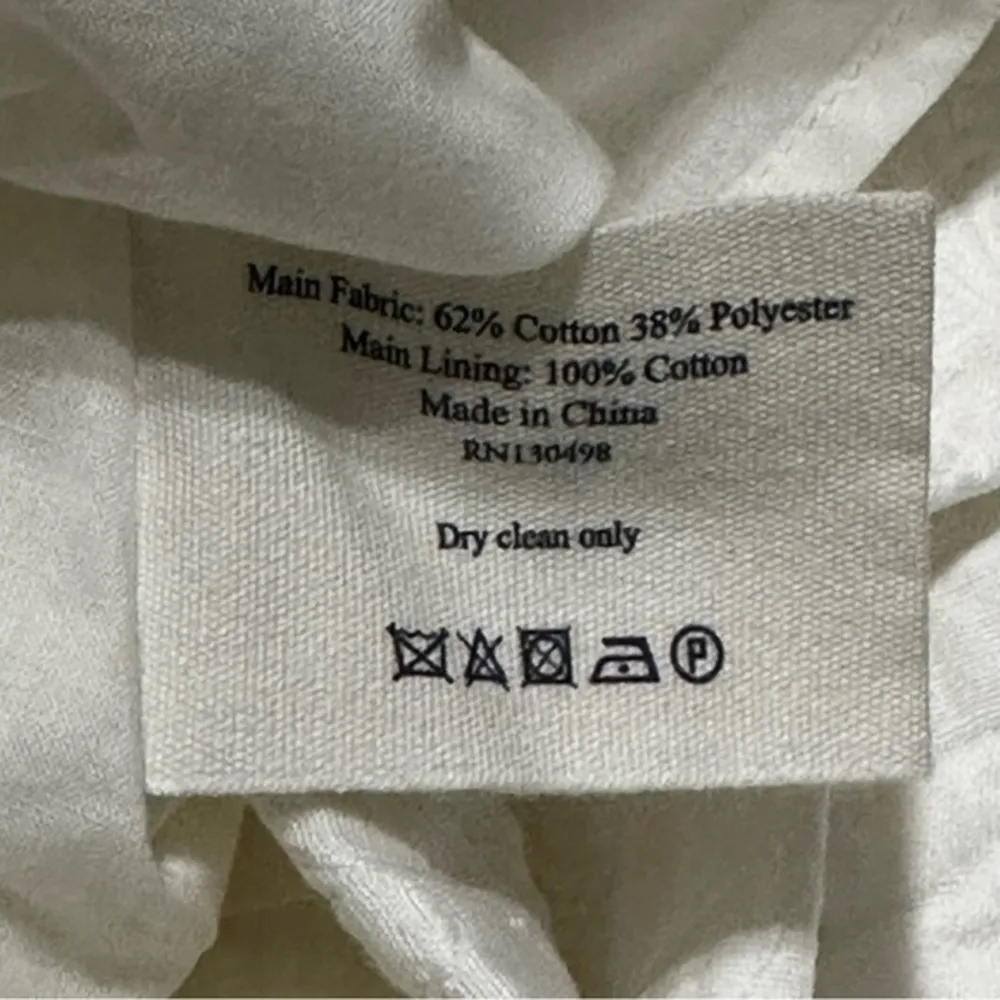 Jack Wills Women’s Size 2 White Floral Jacquard V-Neck Tank Fit Flare Dress - Image 7