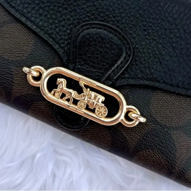 Coach Jade Medium Envelope Wallet In Signature Canvas F87935 - Image 9