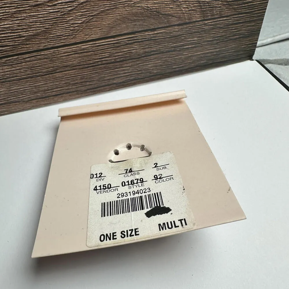 Casual Corner Flower Blue Rhinestone & Cabochon Brooch Pin Silver Tone - Image 5