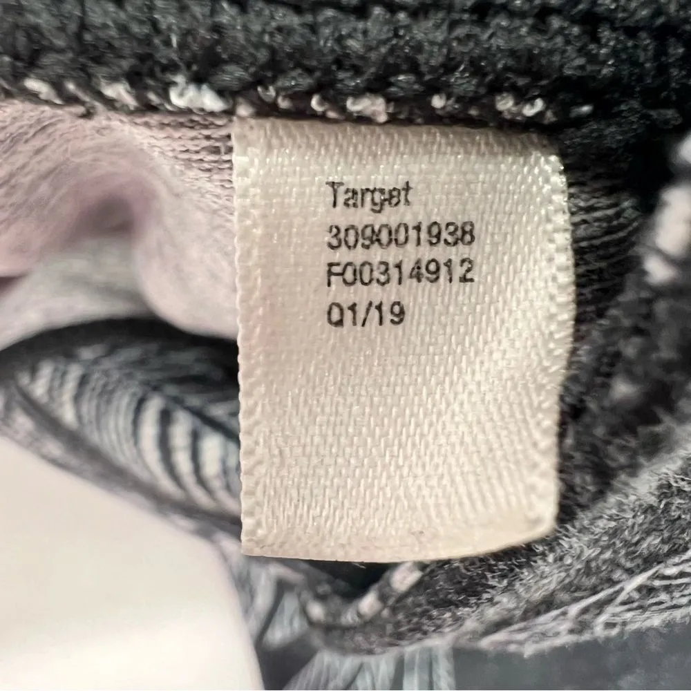 JoyLab Women's Floral Print Cropped Leggings in Black and White Size S - Image 9