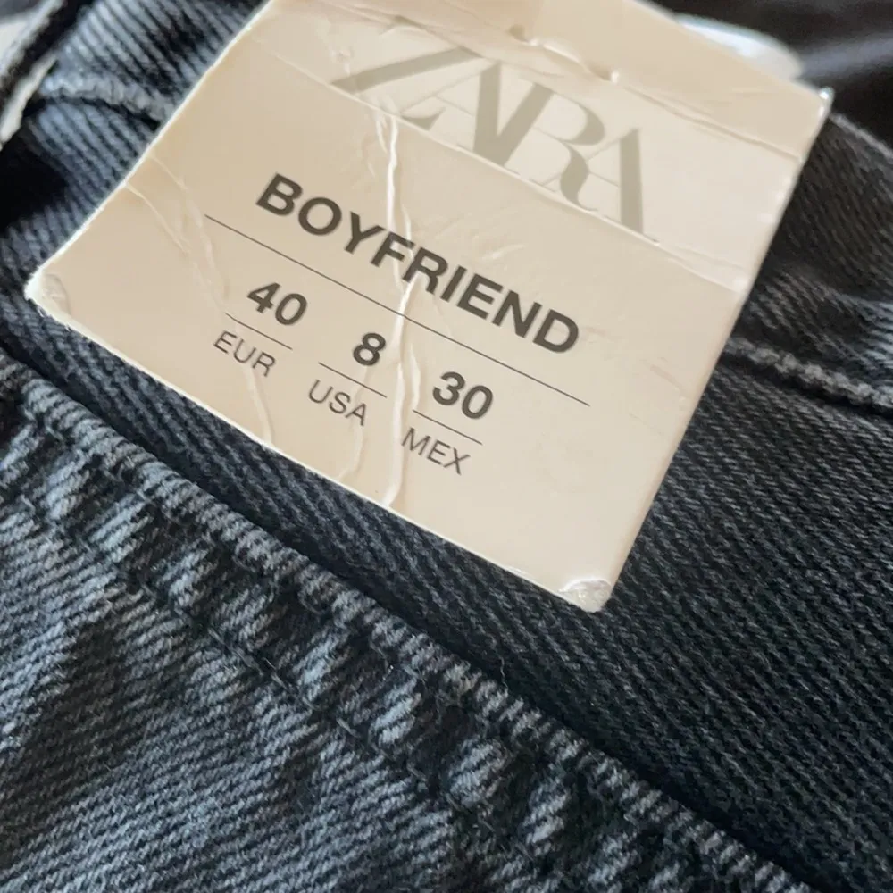 NWT Zara Full Length Distressed Boyfriend Jeans - Image 6