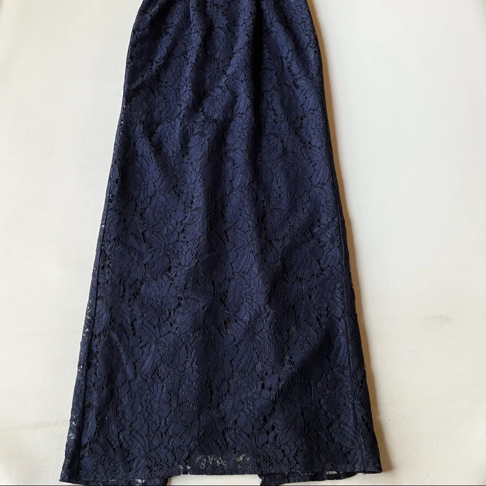 Lace Overlay Formal Maxi Dress - Image 9