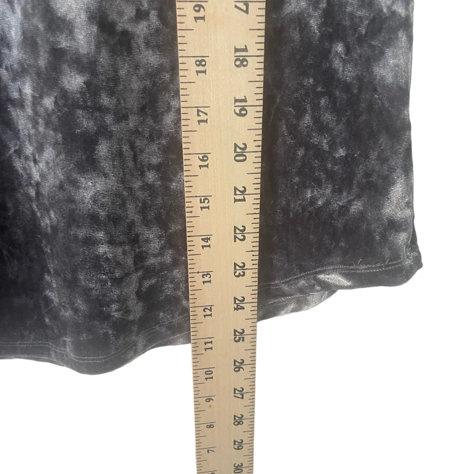 Z Supply Size Small‎ Grey Velvet Crush Whimsygoth Fairy Grunge Short Sleeve Top - Image 8