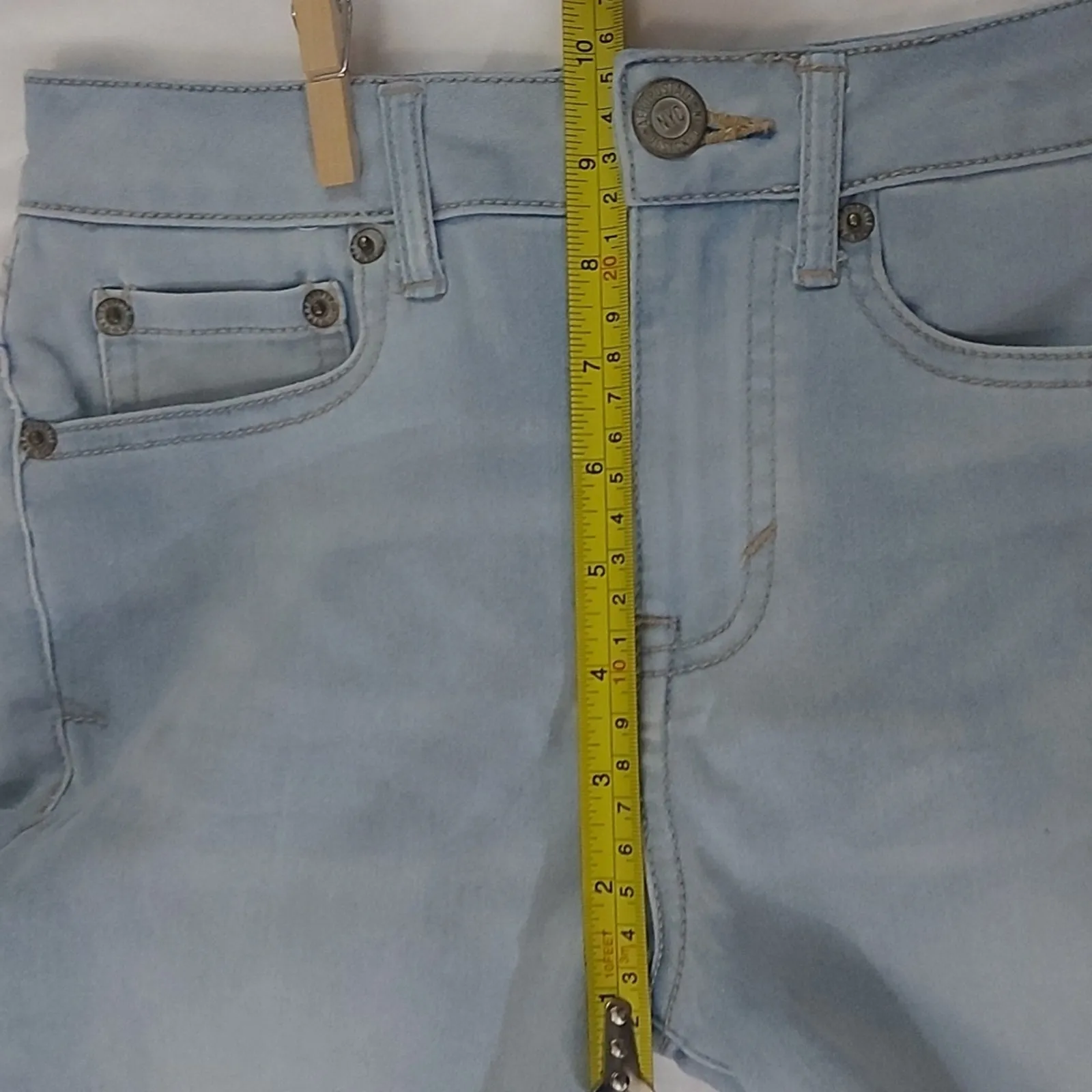 Aeropostale High Waisted Jegging Jean 0 Light Wash Casual Comfy Boho Streetwear - Image 6