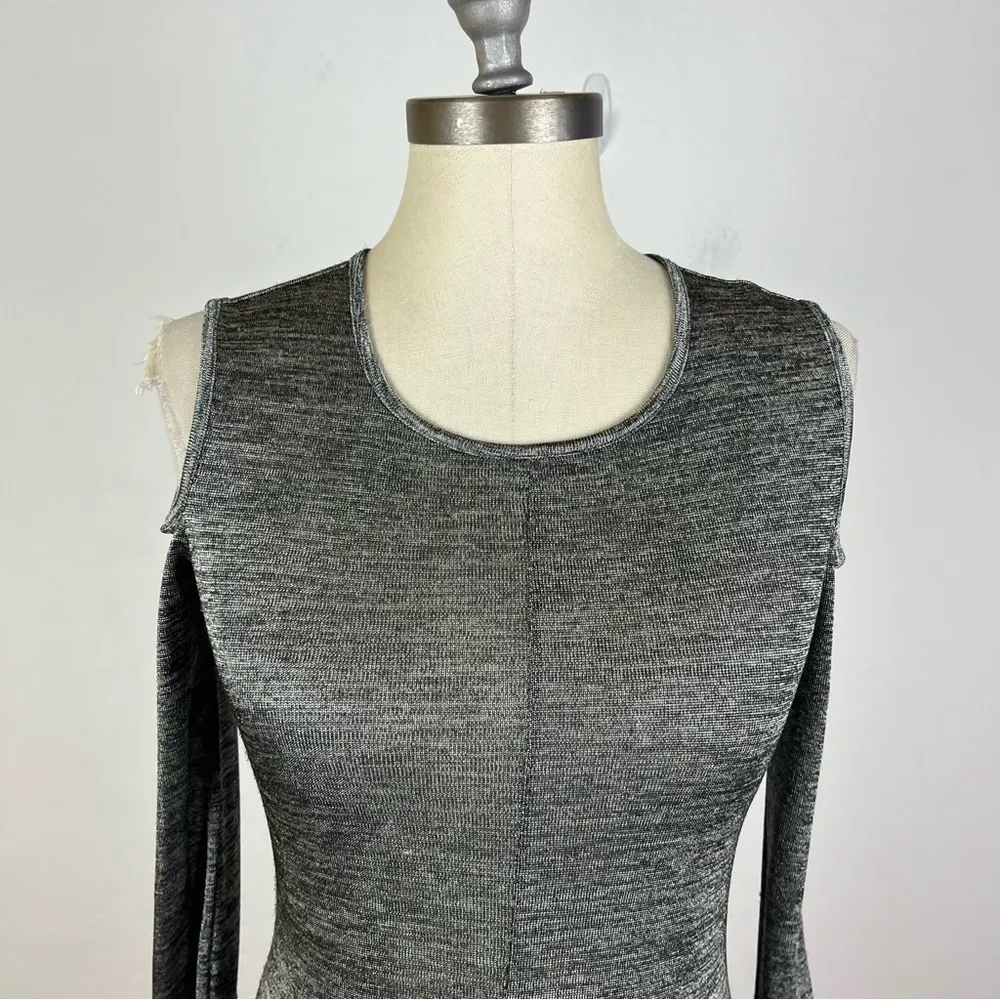 Rag & Bone Michelle Metallic Cold Shoulder Top - Image 4