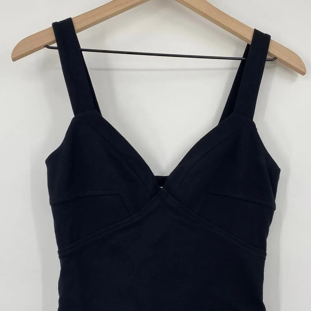 Diane Von Furstenberg  Benny Mini Dress Bandage Bodycon Sweetheart Black size 4 - Image 4