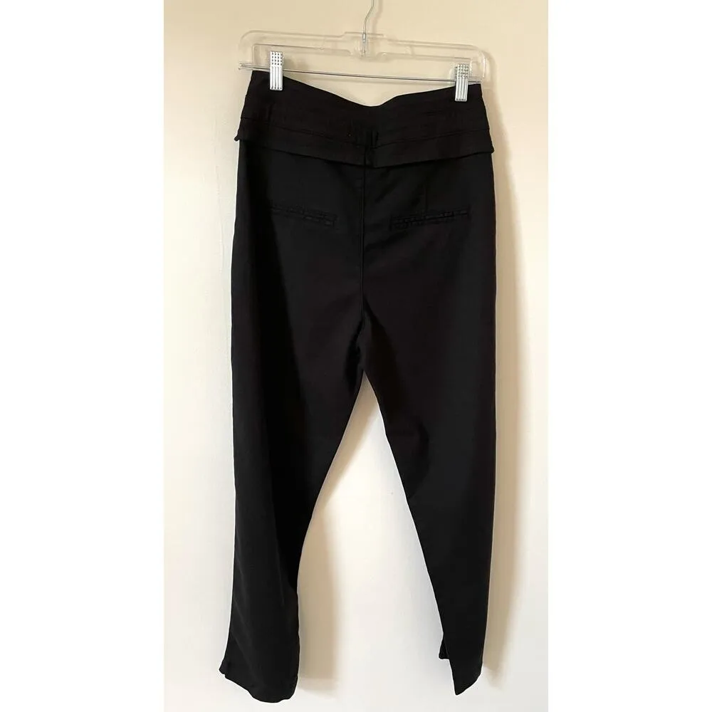 Pistola High Waist Pleated Trouser Chino Pants Black Size 27 NEW - Image 3