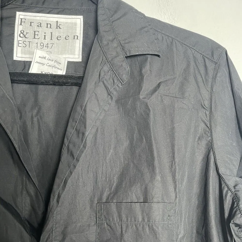 FRANK & EILEEN Eileen Button Down Shirt XS Black NEW Minimalist Cotton Classic - Image 3