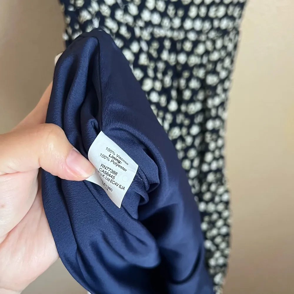 J. Crew Blurred Floral Tiered Mink Dress 00 Blue - Image 6