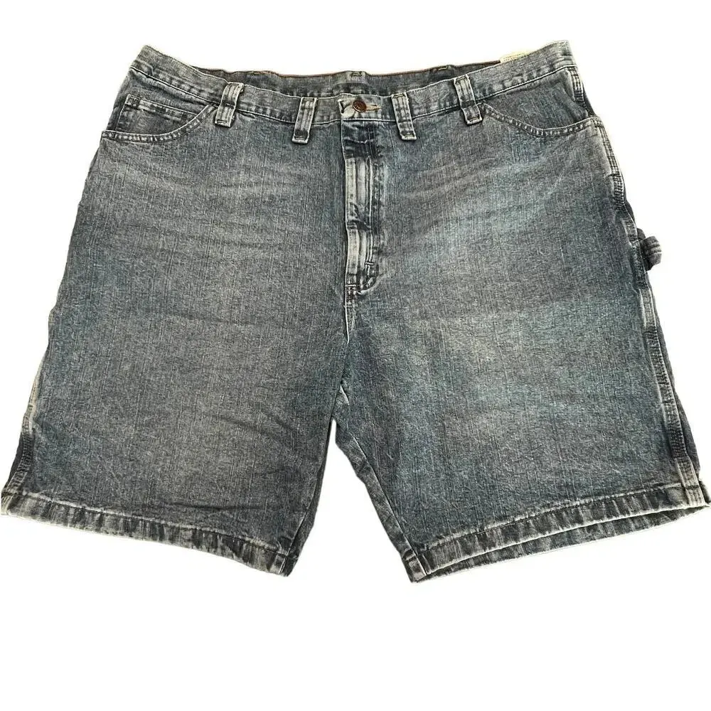 Wrangler Men's 44 Carpenter‎ Blue Jean Relaxed Fit 5 Pocket Denim Shorts - Image 2