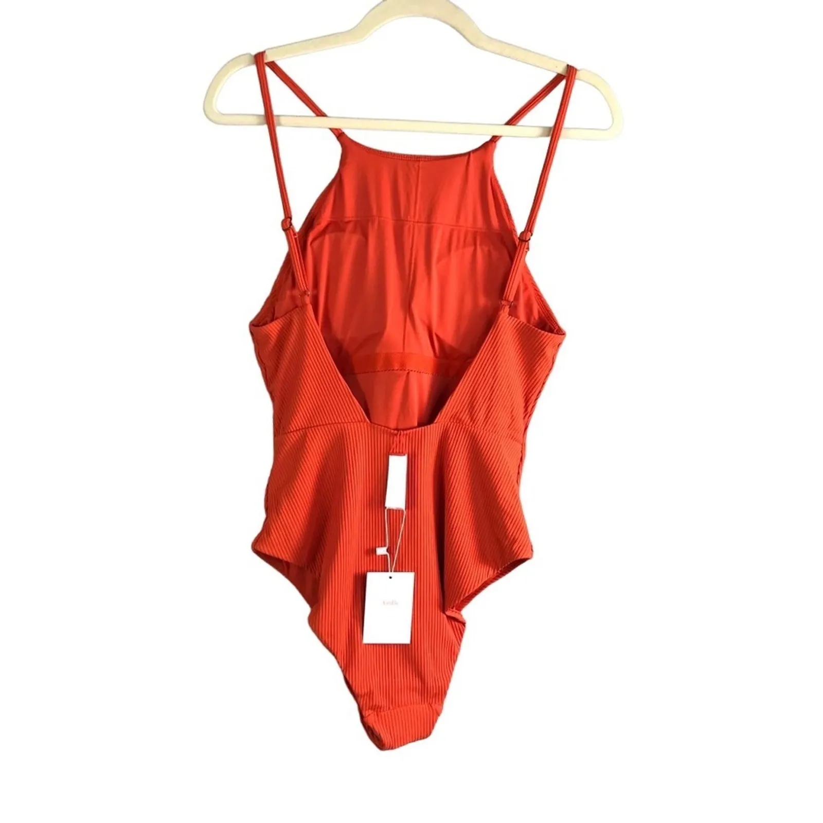 ANDIE Ribbed One Pcs Swimsuit in Siren Sz M The Asbury Feminine Preppy Boho NWT - Image 4