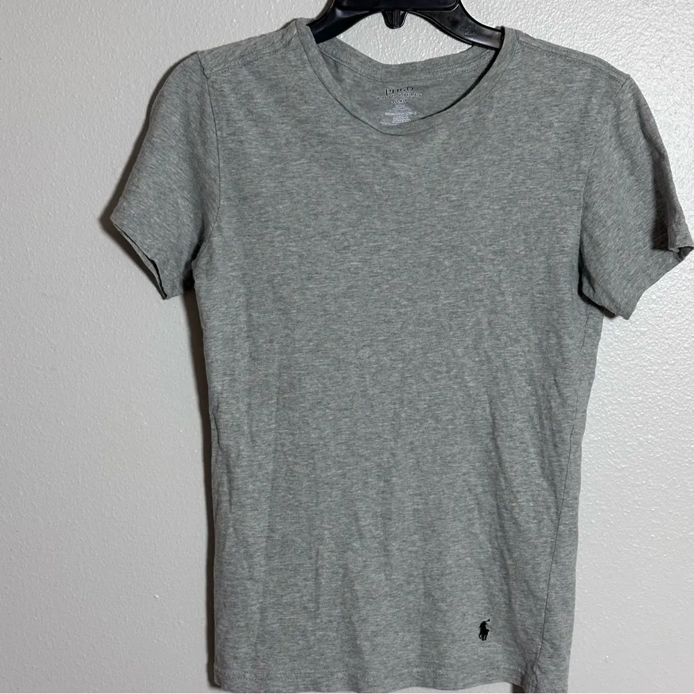 Polo by Ralph Lauren Women Gray T-Shirt Basic size S - Image 2