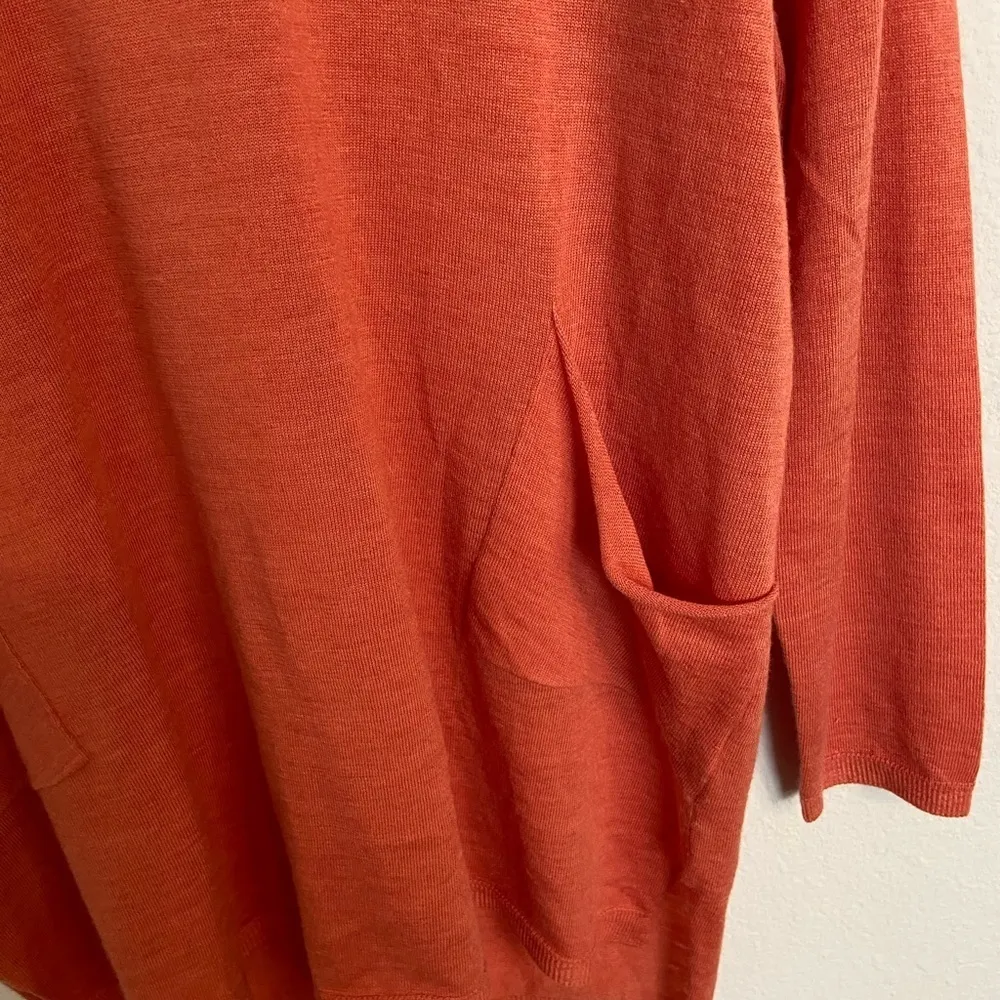 Eileen Fisher V Neck Box Top Merino Wool - Image 3