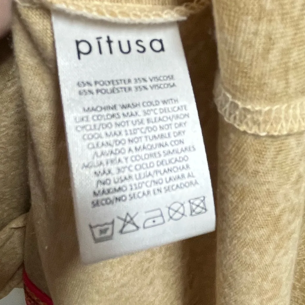 NEW Pitusa Inca maxi Sundress swim coverup lightweight standard Tan Size undefined - Image 9