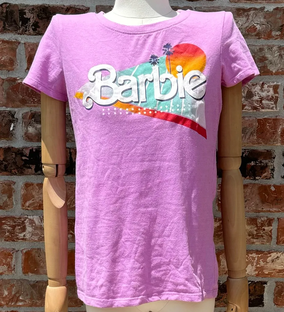 Barbie pink retro shirt with 80s/90s design! / M / Excellent condition Size M - Image 1