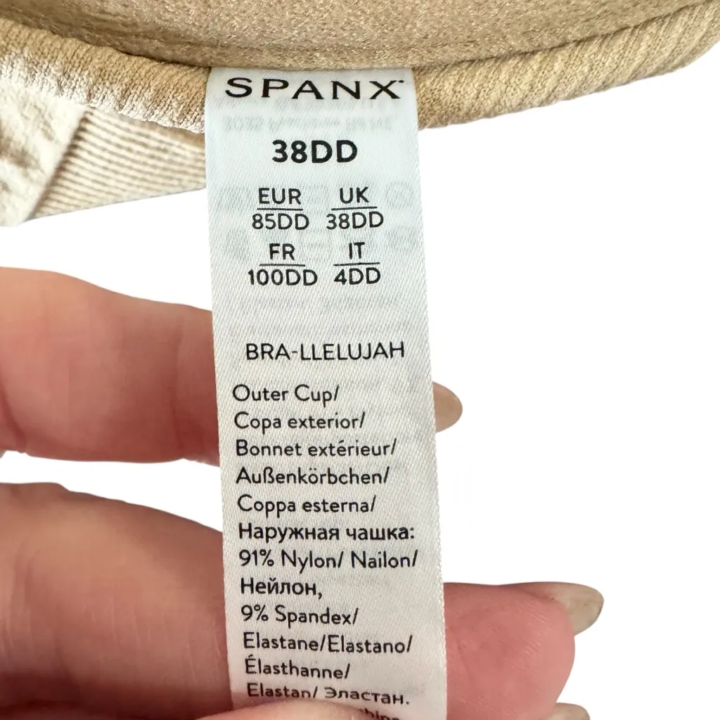 SPANX - Bra-liluja! Full-Coverage Underwire Bra Nude Sz 38DD - Image 7