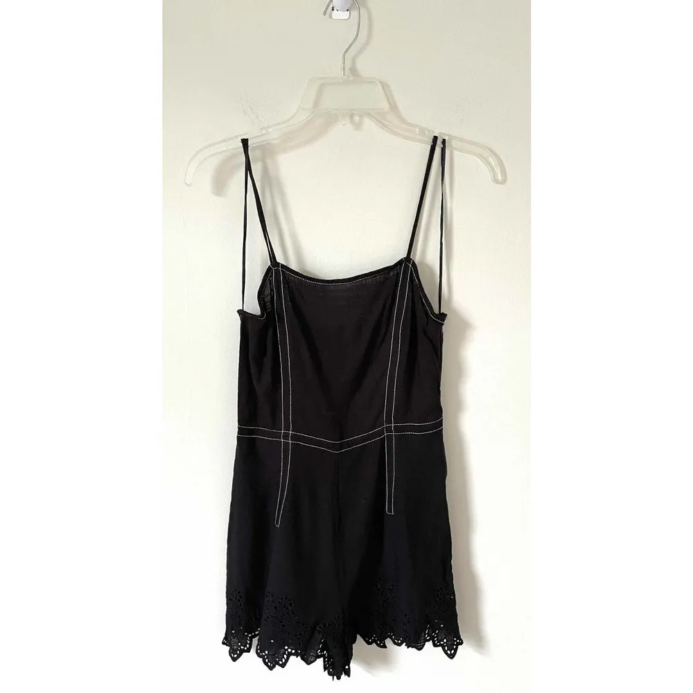 ZARA Strappy Short Romper Jumper One Piece Black Size XS NEW - Image 7