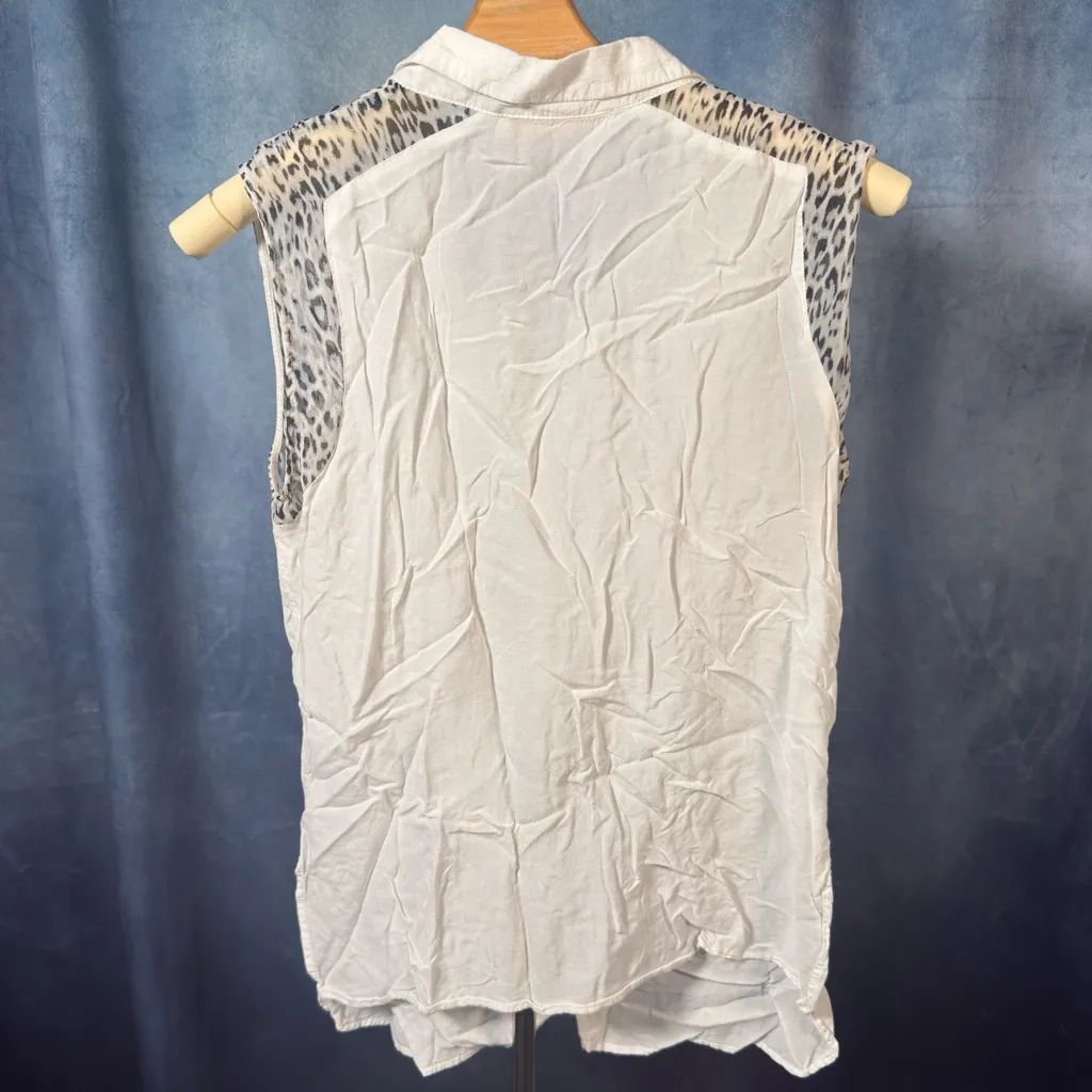 Reserved Button-down Tank Blouse - Image 2