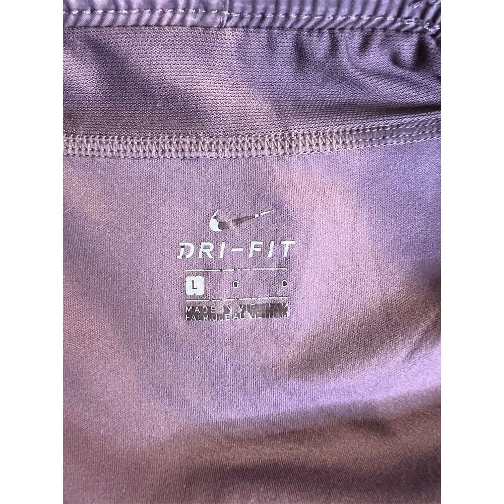 Nike Women's Dri-FIT Running Shorts Purple Size L Athletic Activewear - Image 6