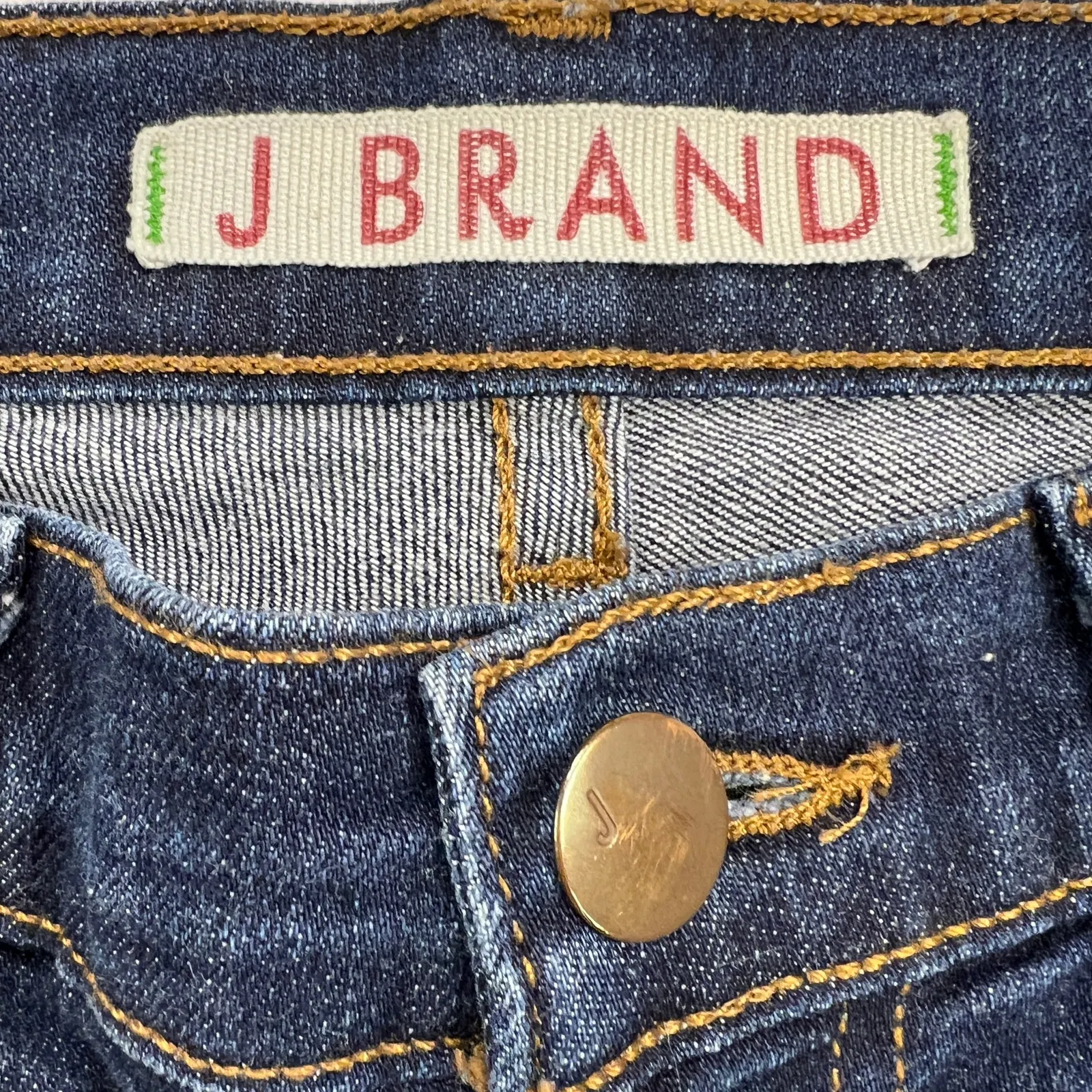 J Brand Skinny Leg Dark Wash Low Rise Jeans 811C032 Pure Wash Size 25 - Image 4