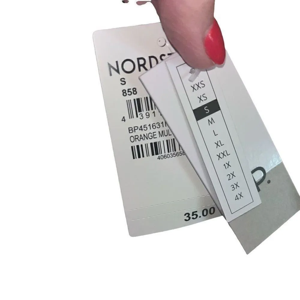 Nordstrom‎ BP orange multi patchwork smocked romper small NWT - Image 5