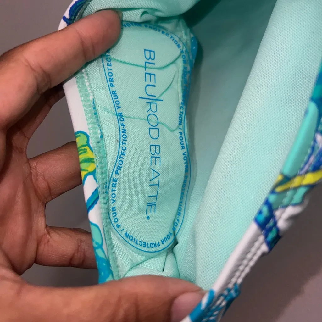 Bleu Rod Beattie New High Waist Sarong Bikini Bottoms Tropical print Sz 12/L - Image 6