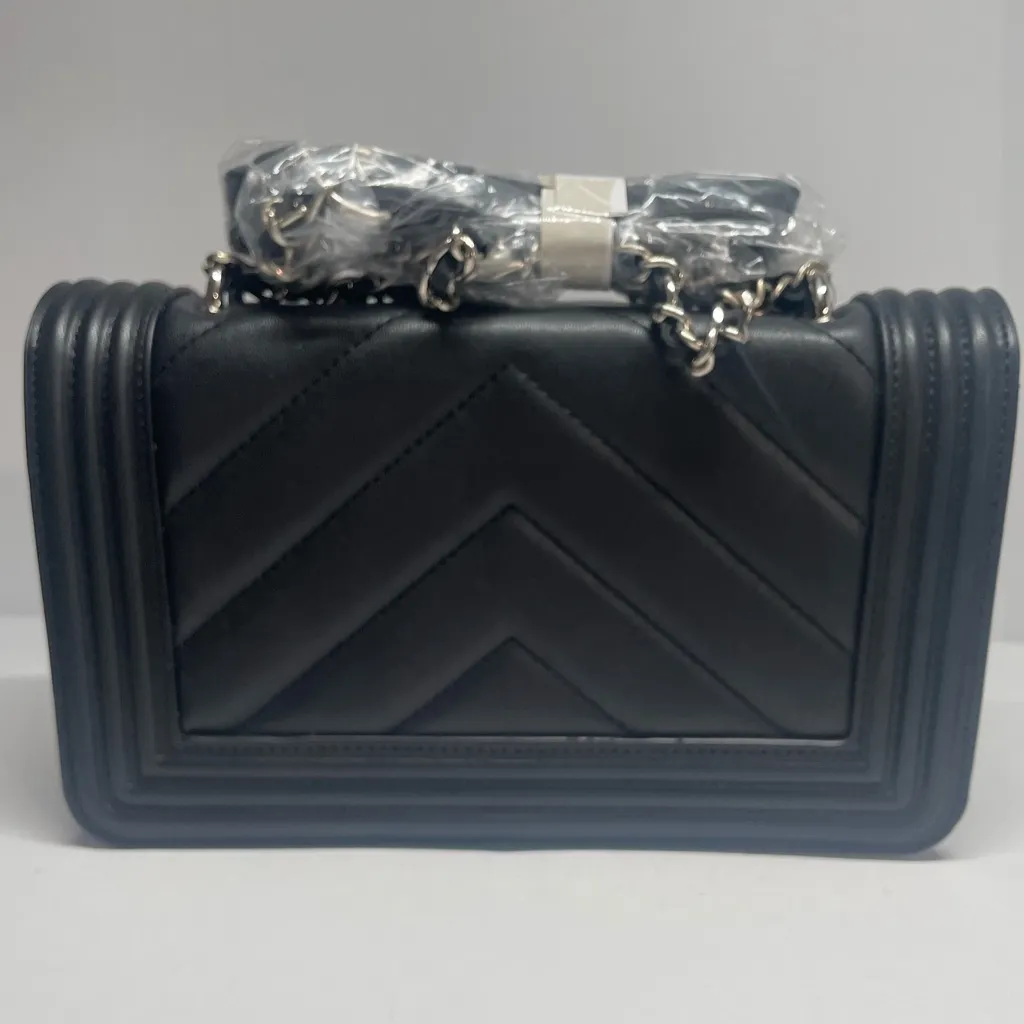 Badgley Mischka Black V
Quilted Shoulder Bag/ Crossbody - NWT - Image 3