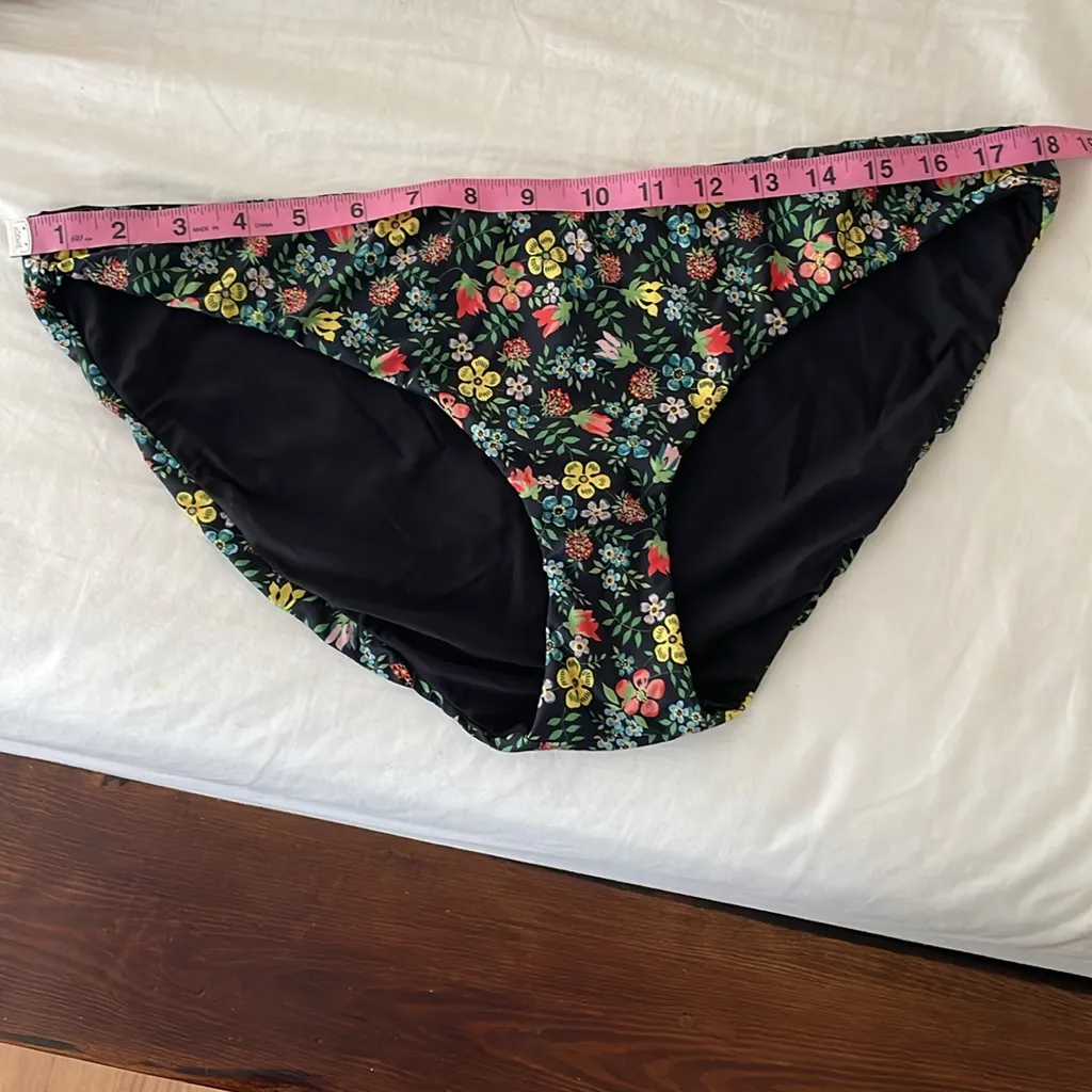 J. CREW x Liberty London Tana Floral High-Leg Mid-Rise Bikini Bottom Size XL NWT - Image 8
