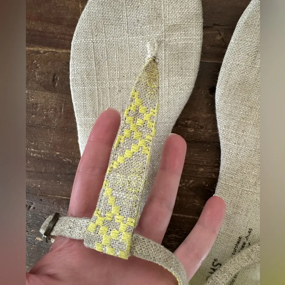 TOMS Women’s Playa Sandal, Yellow burlap - Image 11