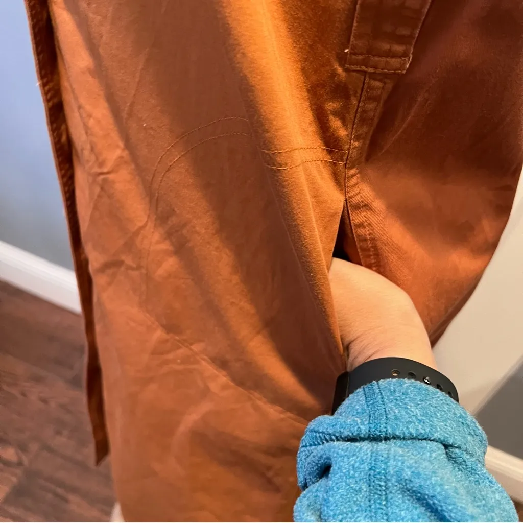 Who What Wear Sleeveless burnt Orange Button-Down Dress maxi s sleeveless collar - Image 7