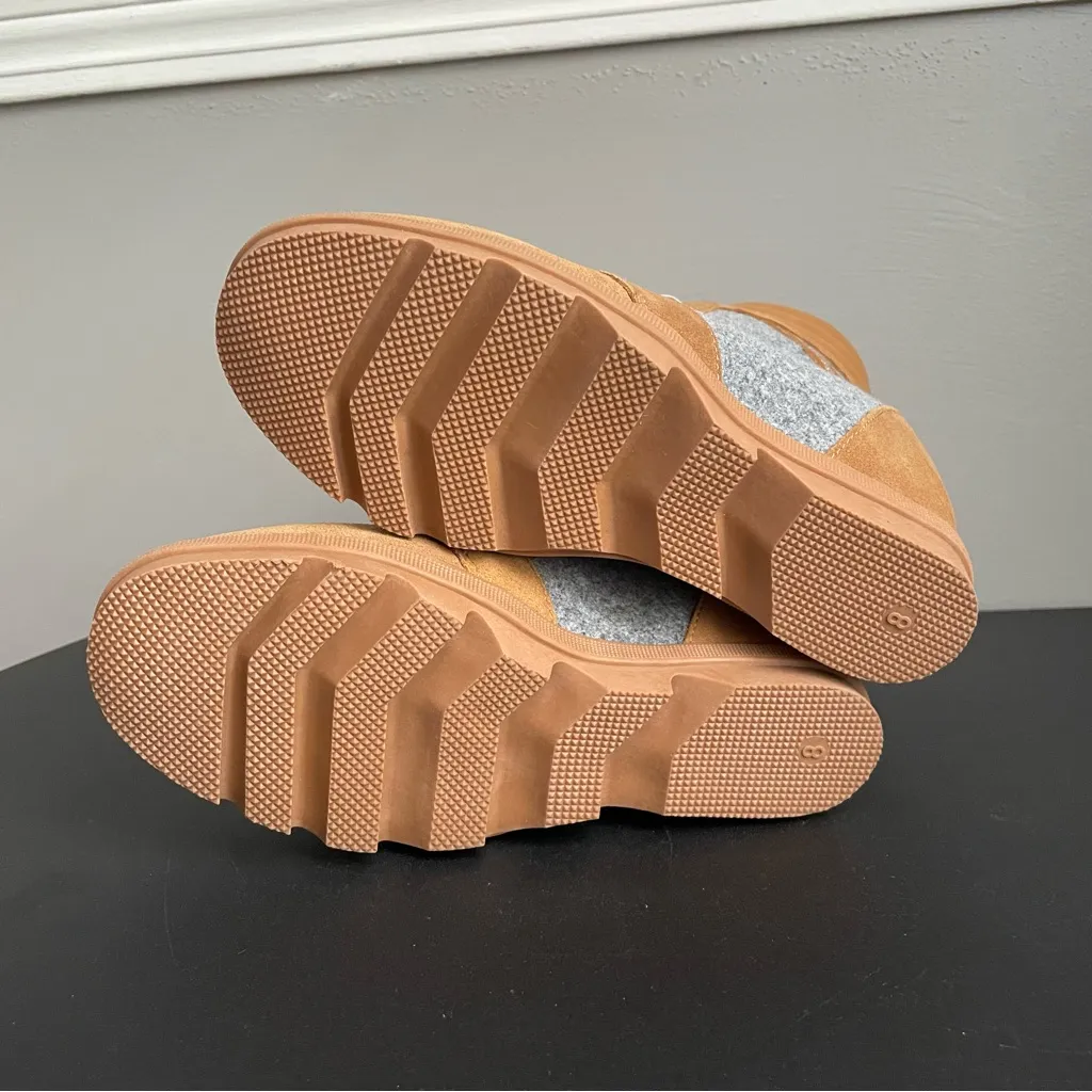 Serra Hiking Boots Womens 8 Wedge Booties Multicolor Suede Lace Up Round Toe - Image 10