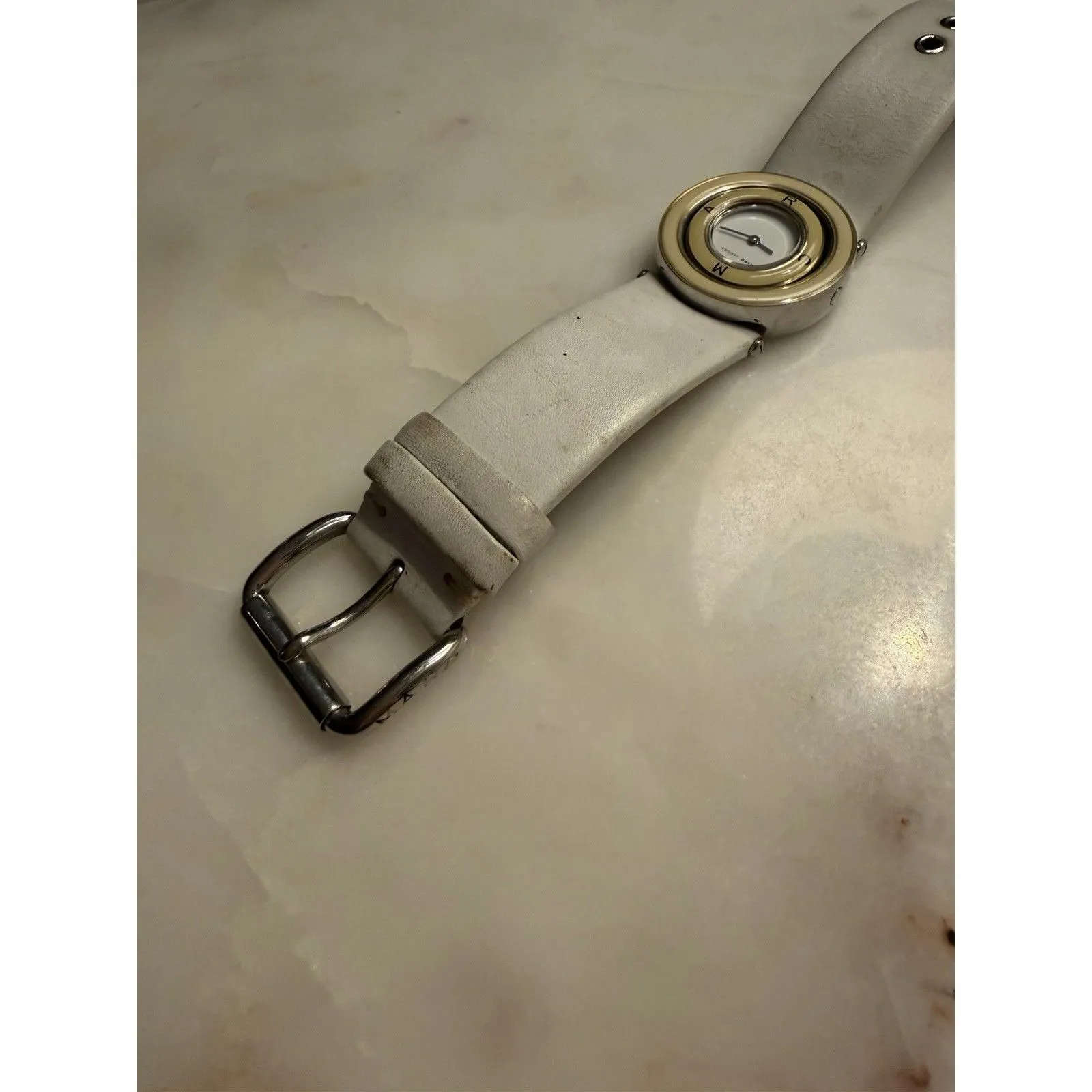 Marc by Marc Jacobs Retro Leather Watch – Rotating Logo Dial - Image 8