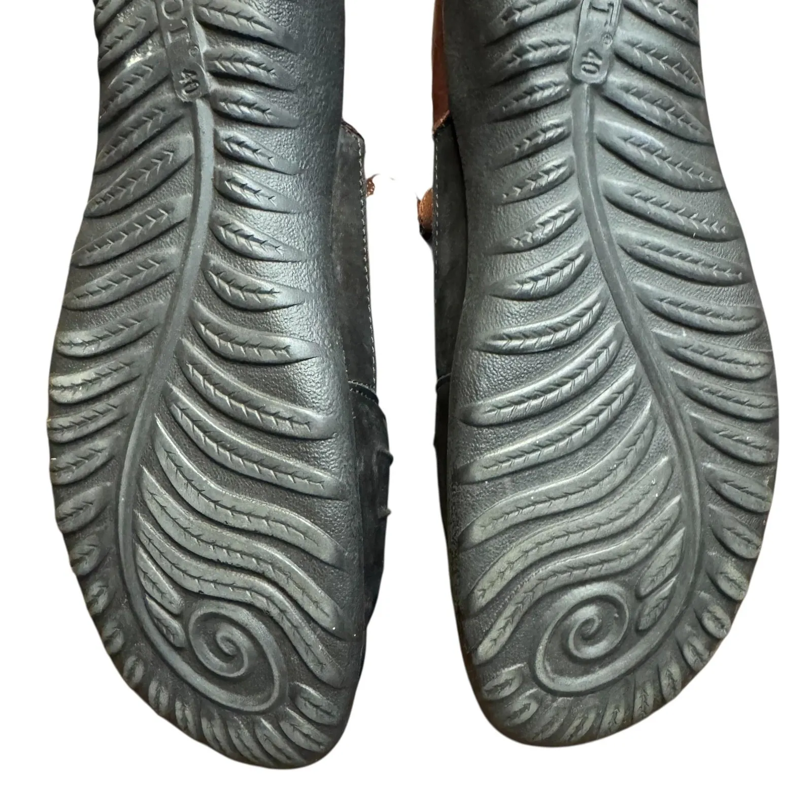 Naot Sandals Shoes Womens Size 9 Black Brown Leather Strappy Comfort EU 40 - Image 12