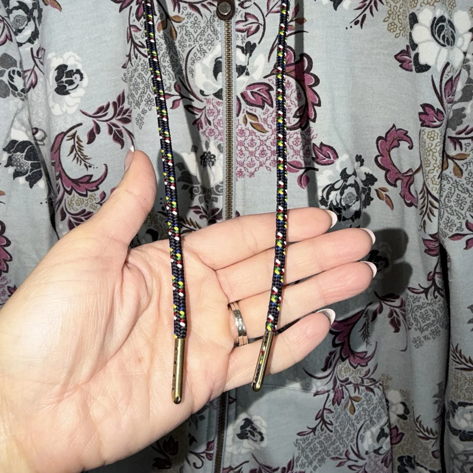 Sherpa Adventure Gear Women's Meytho Full Zip Hoodie Size Medium Gray - Image 3