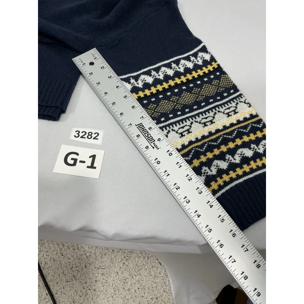 Womans Shein Curve 2 XL Navy Long Sleeve Pullover Sweater Arm Pattern - Image 8