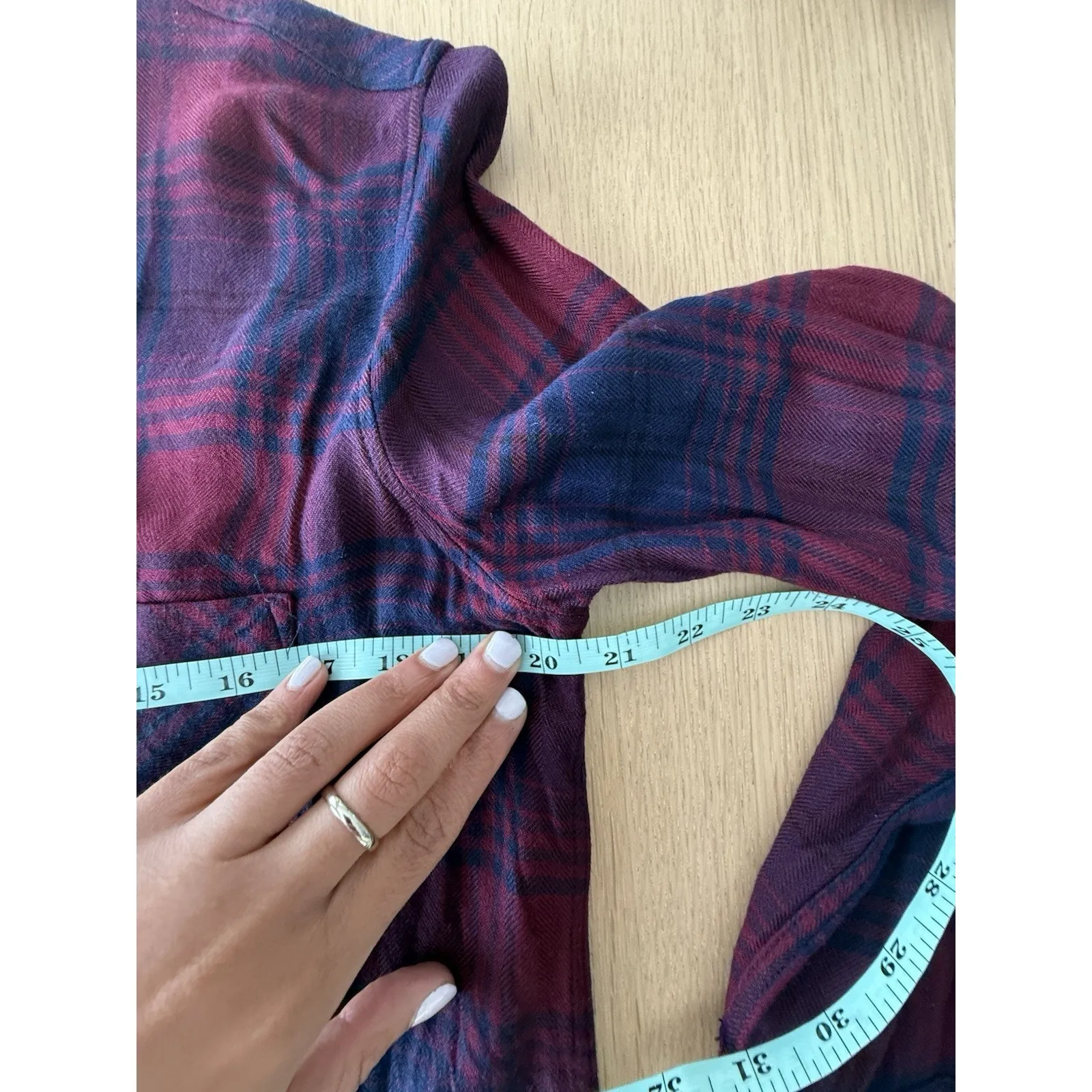 Rails Long Sleeve Plaid Button Front Shirt Dress in Red and Black SZ S 1991 - Image 11