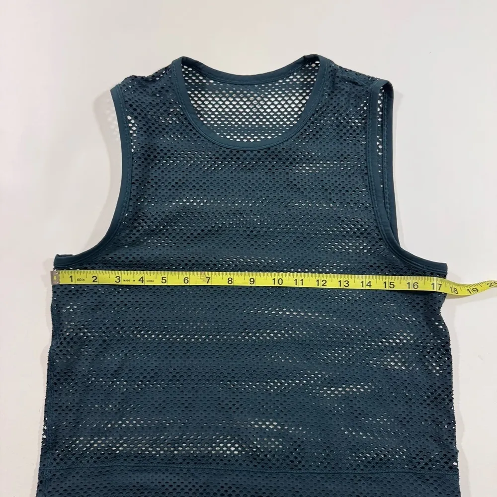 Lululemon Lululemon Sweat Your Heart Out Mesh Tank Top Submarine - Image 4